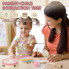 Lehoo Castle bell handle aiding hearing development and fine motor skills.