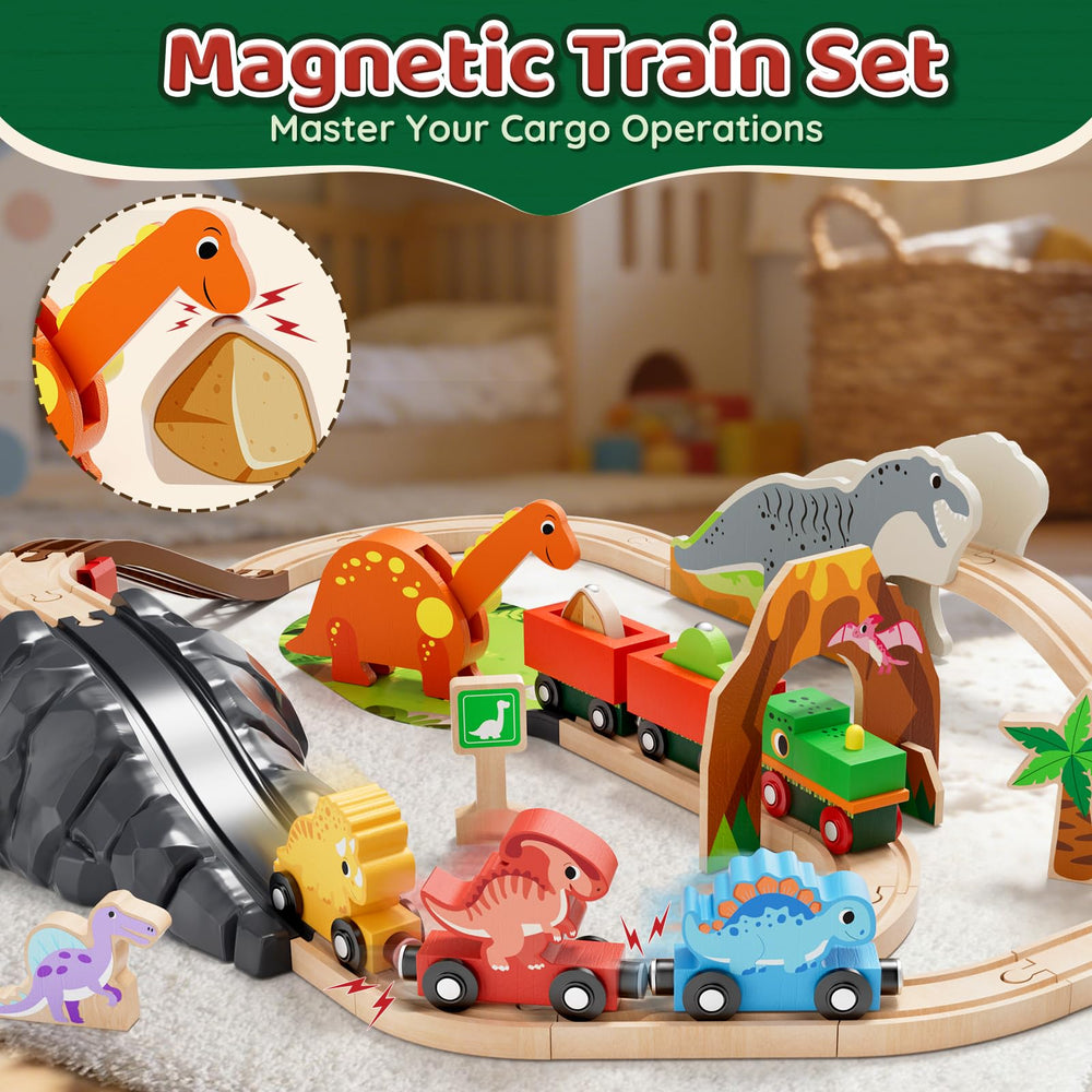 Lehoo Castle Dinosaur Train Set assembly shown for quick start