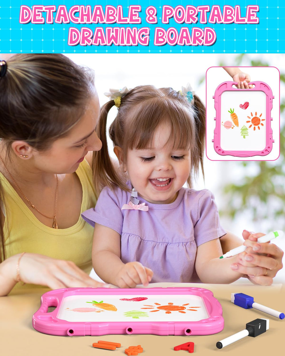 Lehoo Castle easel offers 360-degree rotatable boards for easy access.