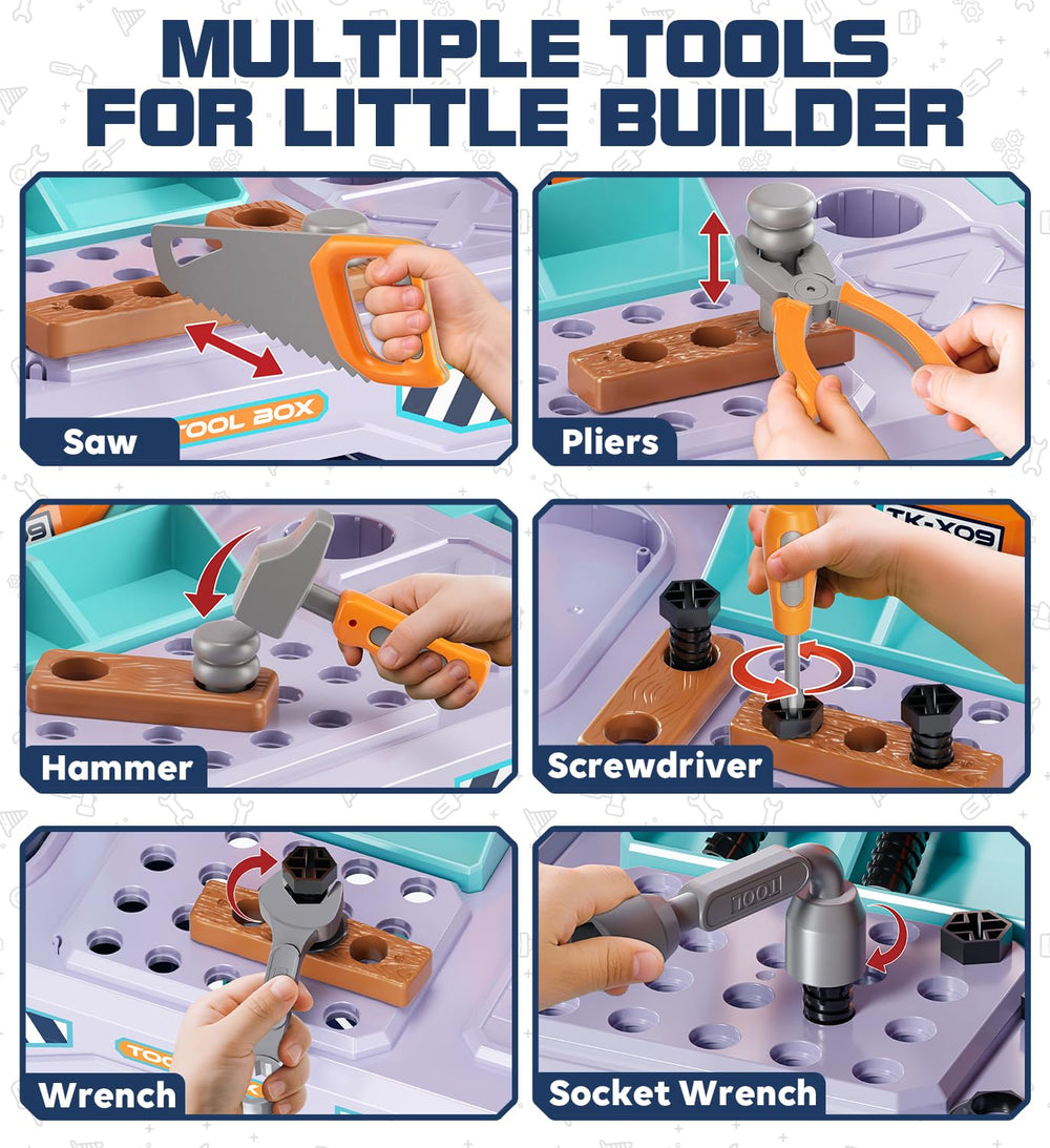 Lehoo Castle included kid tools for fine motor practice and role-play scenarios.