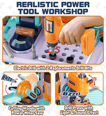 Lehoo Castle drill with flashing lights for interactive pretend play and motor cues.