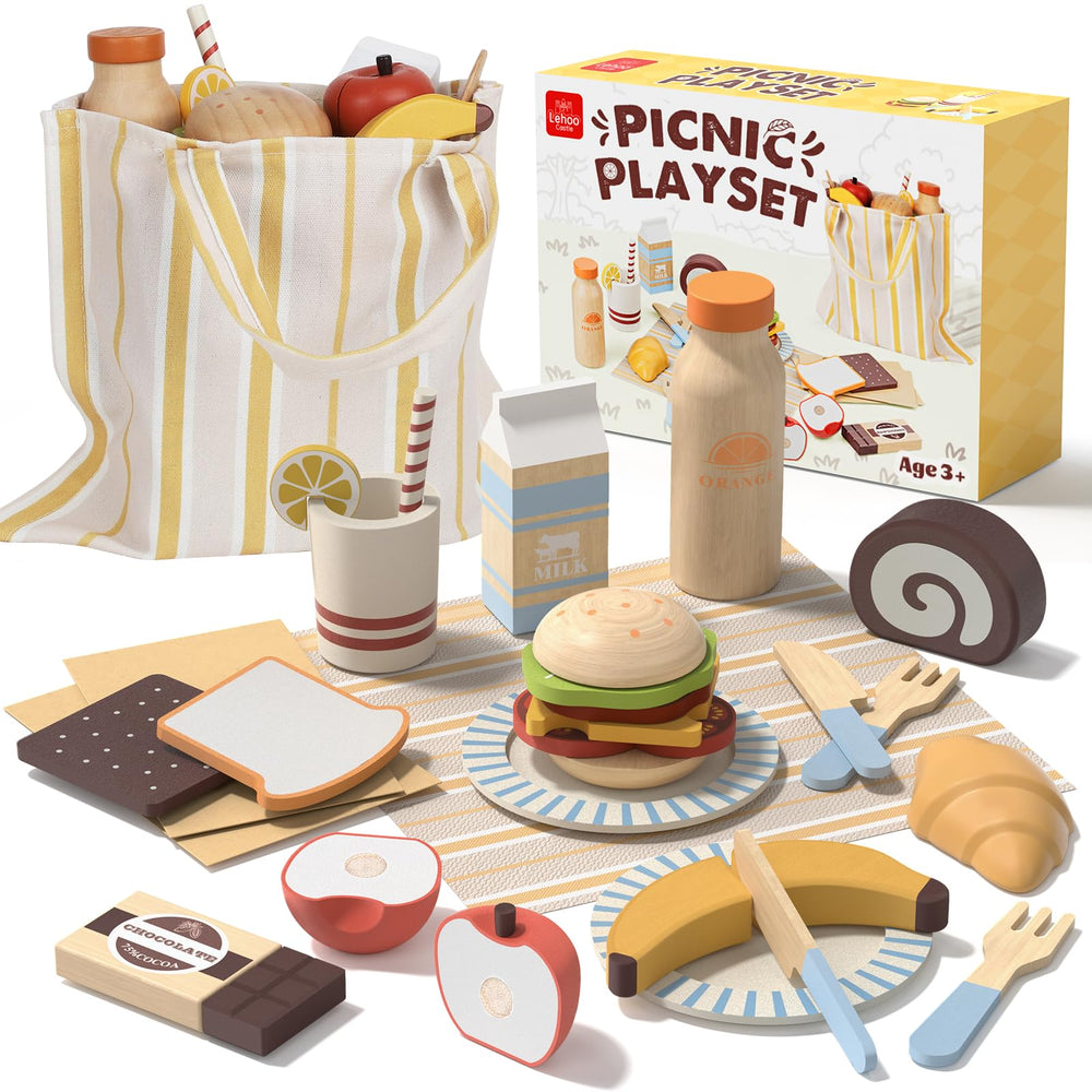 Lehoo Castle picnic bread slices for imaginative play and motor practice