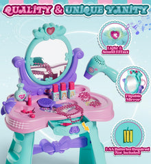 Lehoo Castle vanity accessories set featuring pretend hair dryer for styling practice.
