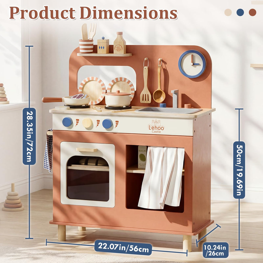 Lehoo Castle sink with faucet adds authentic kitchen experience for kids.