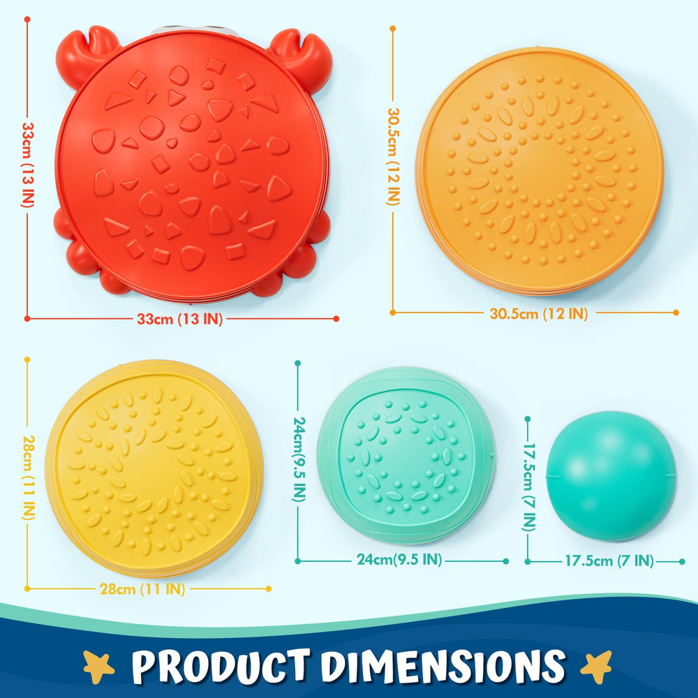 Lehoo Castle stepping stones work indoors and outdoors for versatile play spaces
