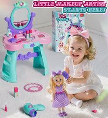 Lehoo Castle vanity set encourages role-play, fine motor skills, and self-expression.