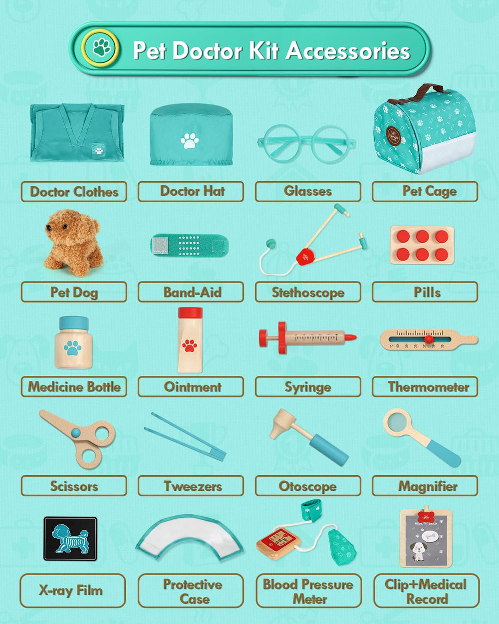 Lehoo Castle wooden eyeglasses invite kids to new doctor roles with detail.