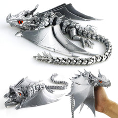 LehuoMaker dragon with wings; dynamic posing ideal for interactive display.
