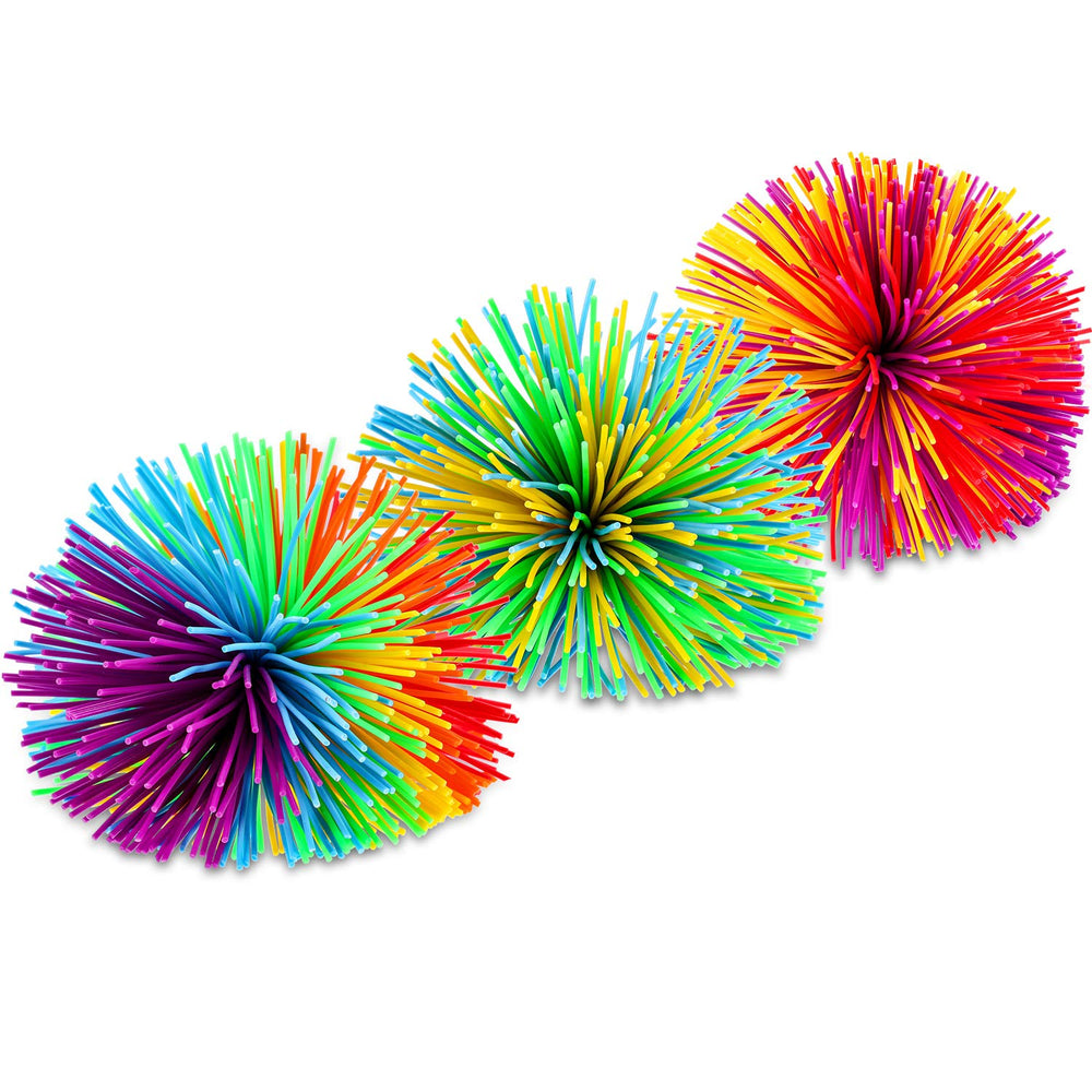 Leinuosen fidget rainbow ball showing texture for sensory focus