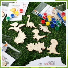Leinuosen paint brushes included in the dino kit for detailed painting