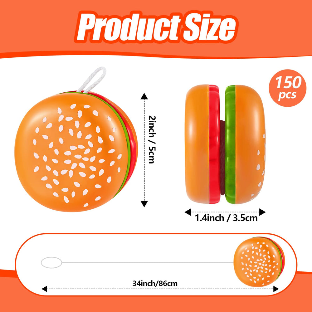 Leitee hamburger yo-yo compact size for easy carrying and quick play
