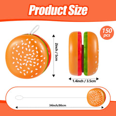 Leitee hamburger yo-yo compact size for easy carrying and quick play