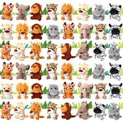 Leitee mini plush animals 4.7-inch keychain for backpacks and play