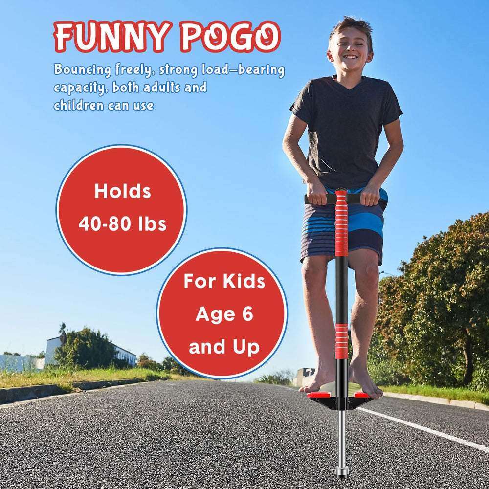 Leitee pogo stick anti-slip foot pegs improve stability during jumps.