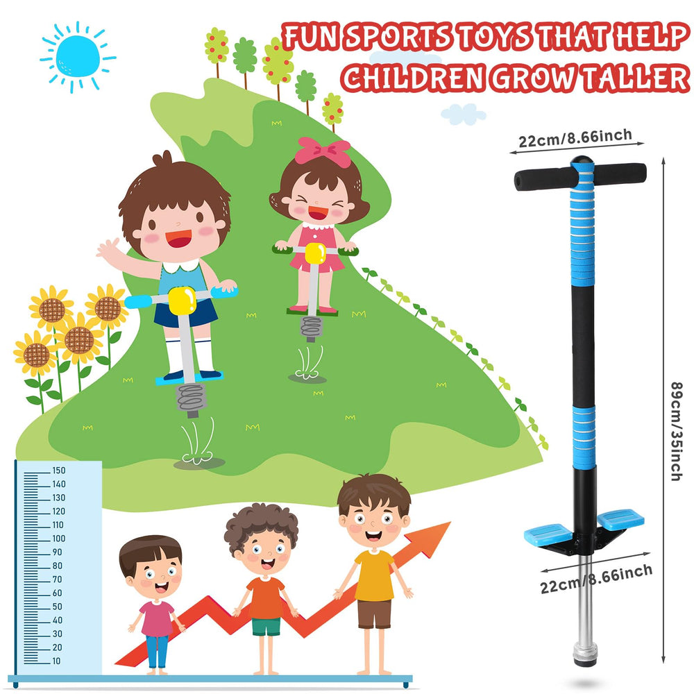 Leitee pogo stick kids red enhances coordination during outdoor adventures.