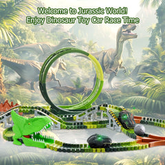 LEIWUS dinosaur signs and scenery enhance the theme