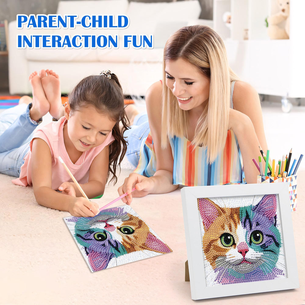 Leixonl Diamond Art Kit canvas detail helps easy color matching.