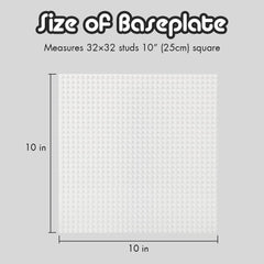 Lekebaby 12-pack baseplates in white for quick group play setups