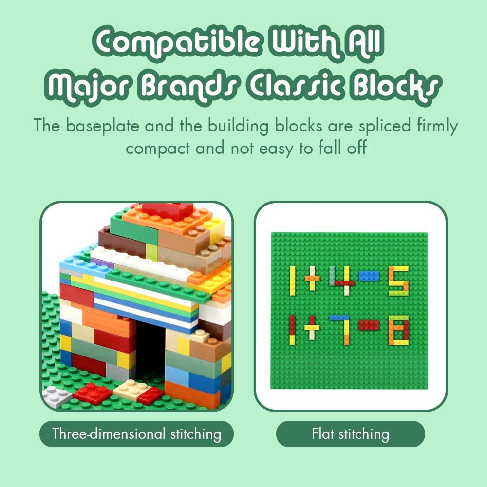 Lekebaby 10x10 black baseplate delivers strong contrast for dramatic builds.