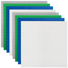 Lekebaby baseplates 10x10 green enable versatile brick layouts for creative play.
