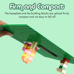 Sturdy Lekebaby baseplates in durable plastic support long lasting play