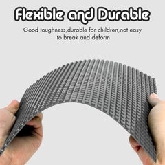 Lekebaby Classic Baseplates with bricks demonstrates seamless compatibility for varied sets