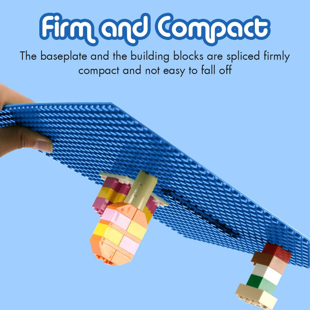 Lekebaby baseplates sturdy durable plastic ensures long-lasting platforms for endless brick adventures