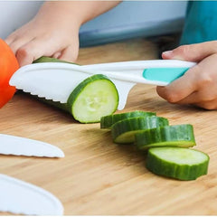 Leking knife set in action during meal prep sessions.