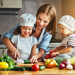 Leking mini knives help kids learn cutting with supervision.