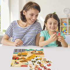 LELEMON children enjoying a puzzle develops patience, observation, and self-confidence.