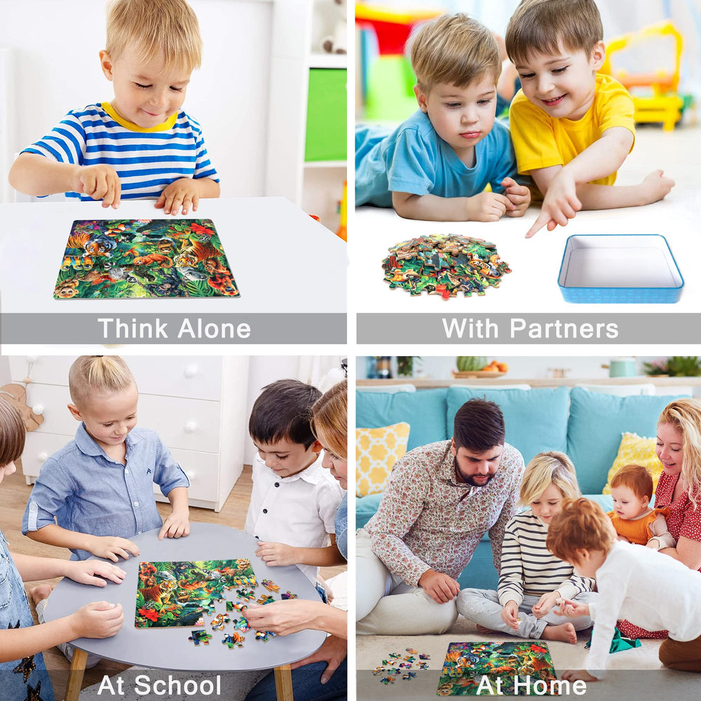 LELEMON Die-cut puzzle pieces are smooth for easy assembly