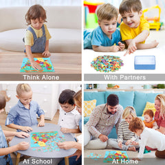 LELEMON die-cut puzzle pieces, smooth edges for easy assembly