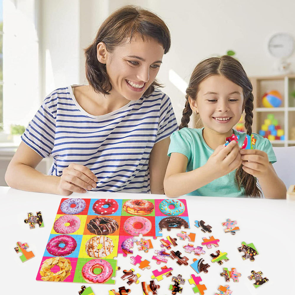 LELEMON donuts puzzle gift for 4+ kids offers engaging play and value