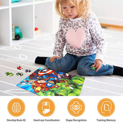 LELEMON kids puzzle assembly promotes problem solving with vivid scenes.