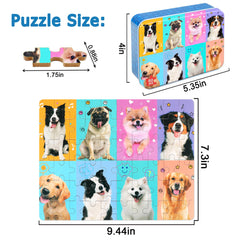 LELEMON kids puzzle metal box—easy storage and travel-friendly organization.