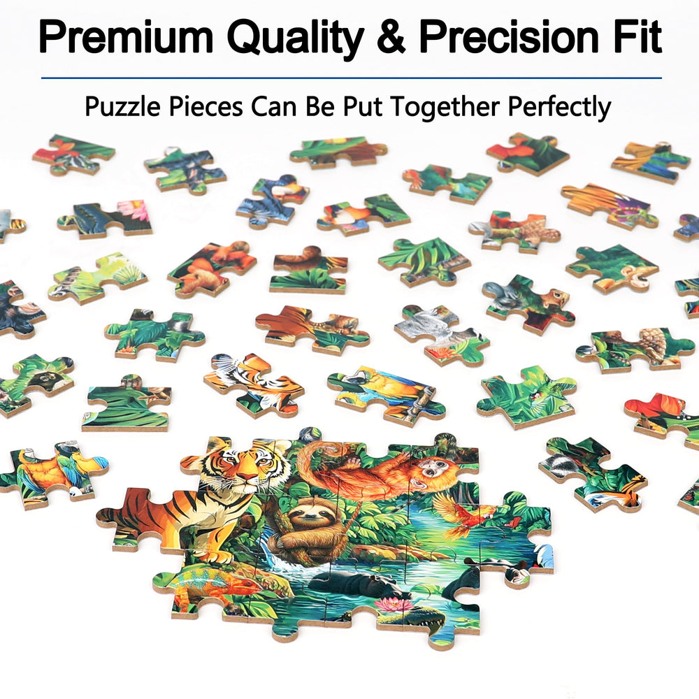 LELEMON Educational toy encourages concentration and creative thinking during puzzle time