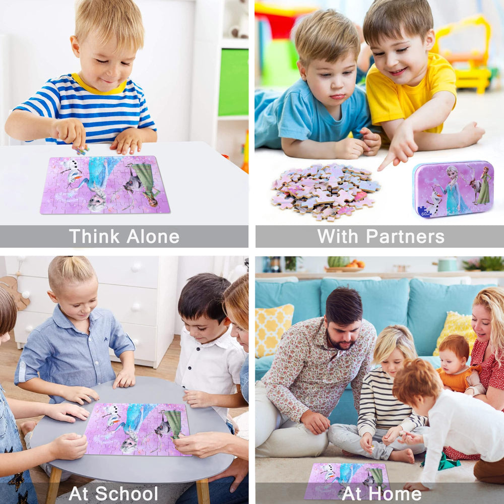 LELEMON Numbered-back puzzle pieces help younger kids with sequencing during play