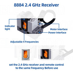 Leleopodo 2.4GHz remote control provides quick wireless steering.