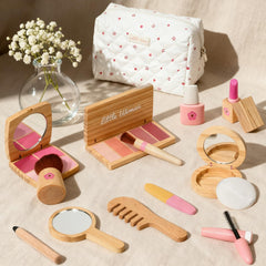 Lemofix wooden makeup kit blush brush for precise application