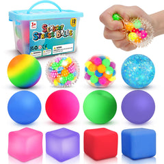 Lemostaar stress balls 12-pack colorful set for calming sensory play