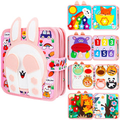 Lemrok Montessori Bunny Adventure cover page inviting tactile, screen-free play for toddlers