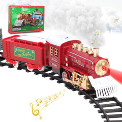 LENGTOUQ electric train set for kids—core components on display, encourages imaginative play.