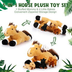 Lenwen baby horse foal plush 5-inch easy-to-hold for little hands.