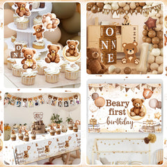 Lenyunge Beary First Birthday Outfit for themed photos and guest wear
