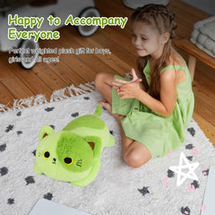 Leokawin weighted cat toy ideal for kids' cuddles and imagination.