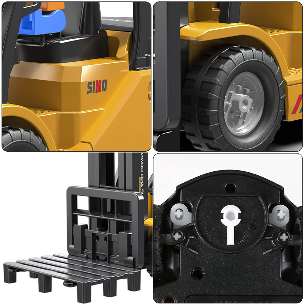 Leopmase forklift sounds and lights enhance realism during pretend construction scenarios