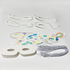 Lependor white masks feature polished edges to prevent facial irritation during long events.