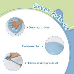 Leraqertra pastel blue balloons brighten celebrations with airy charm