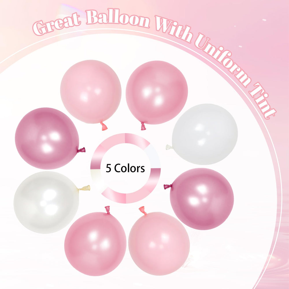 Leraqertra pearl white balloons for a crisp accent