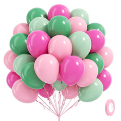 Leraqertra pink 12-inch balloons for vibrant tropical party decor